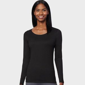 32 DEGREES Ladies' Heat Long Sleeve Scoop Neck Tee